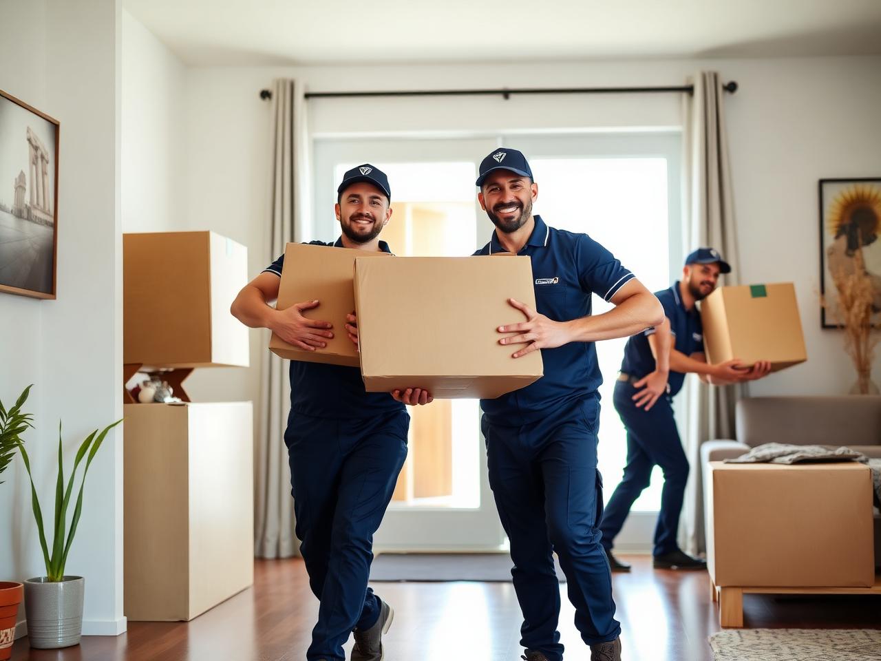 Professional moving crew